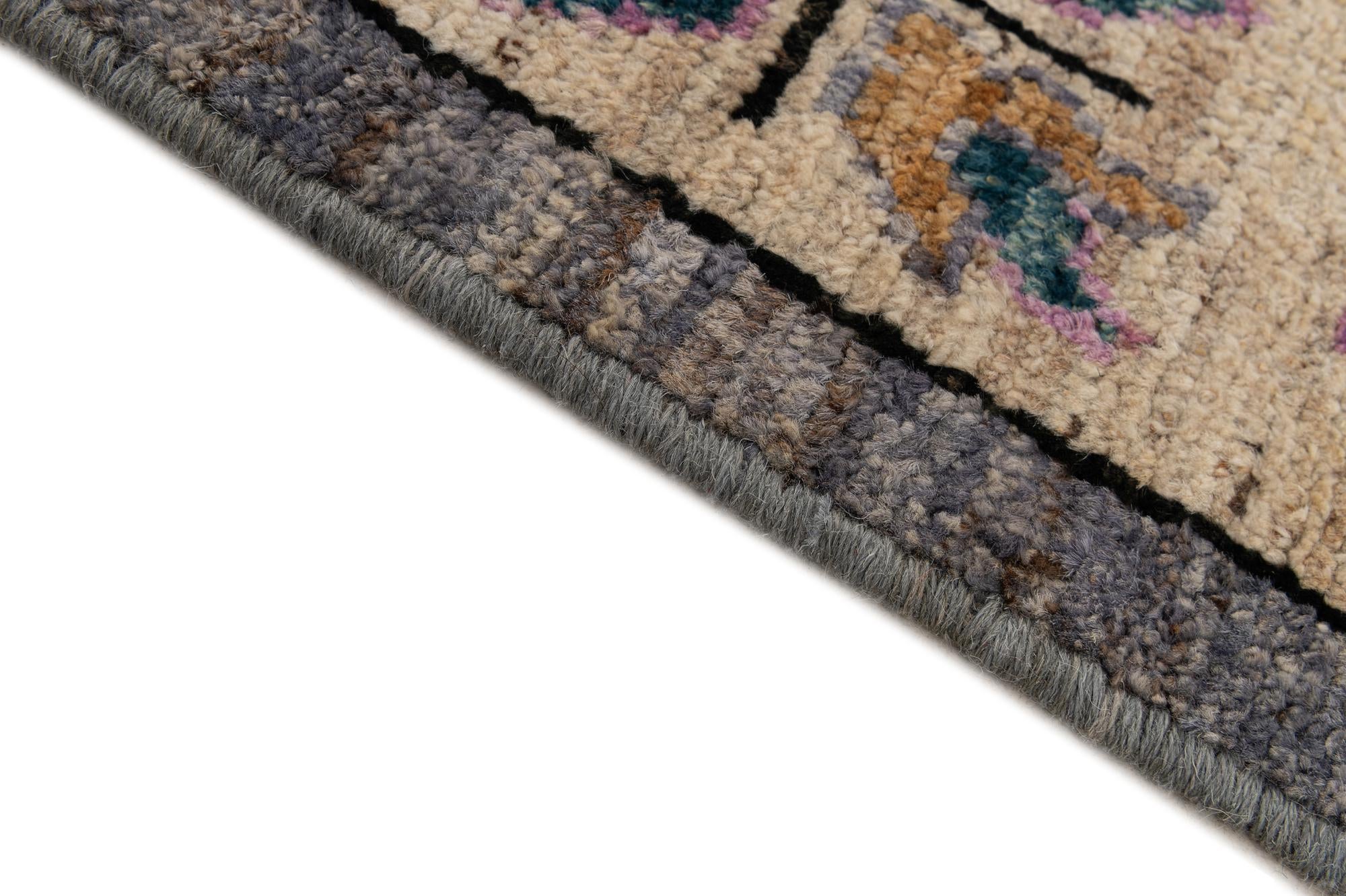 8' 1 x 9' 10 Hand Knotted Oushak Wool Rug