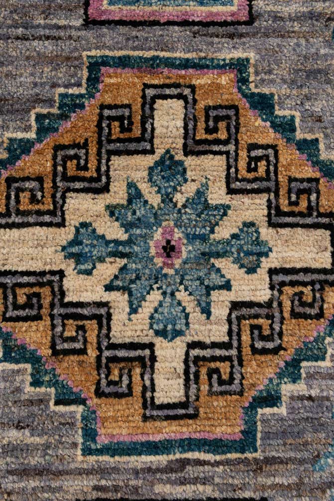 8' 1 x 9' 10 Hand Knotted Oushak Wool Rug