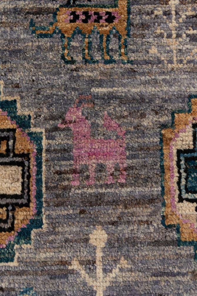 8' 1 x 9' 10 Hand Knotted Oushak Wool Rug