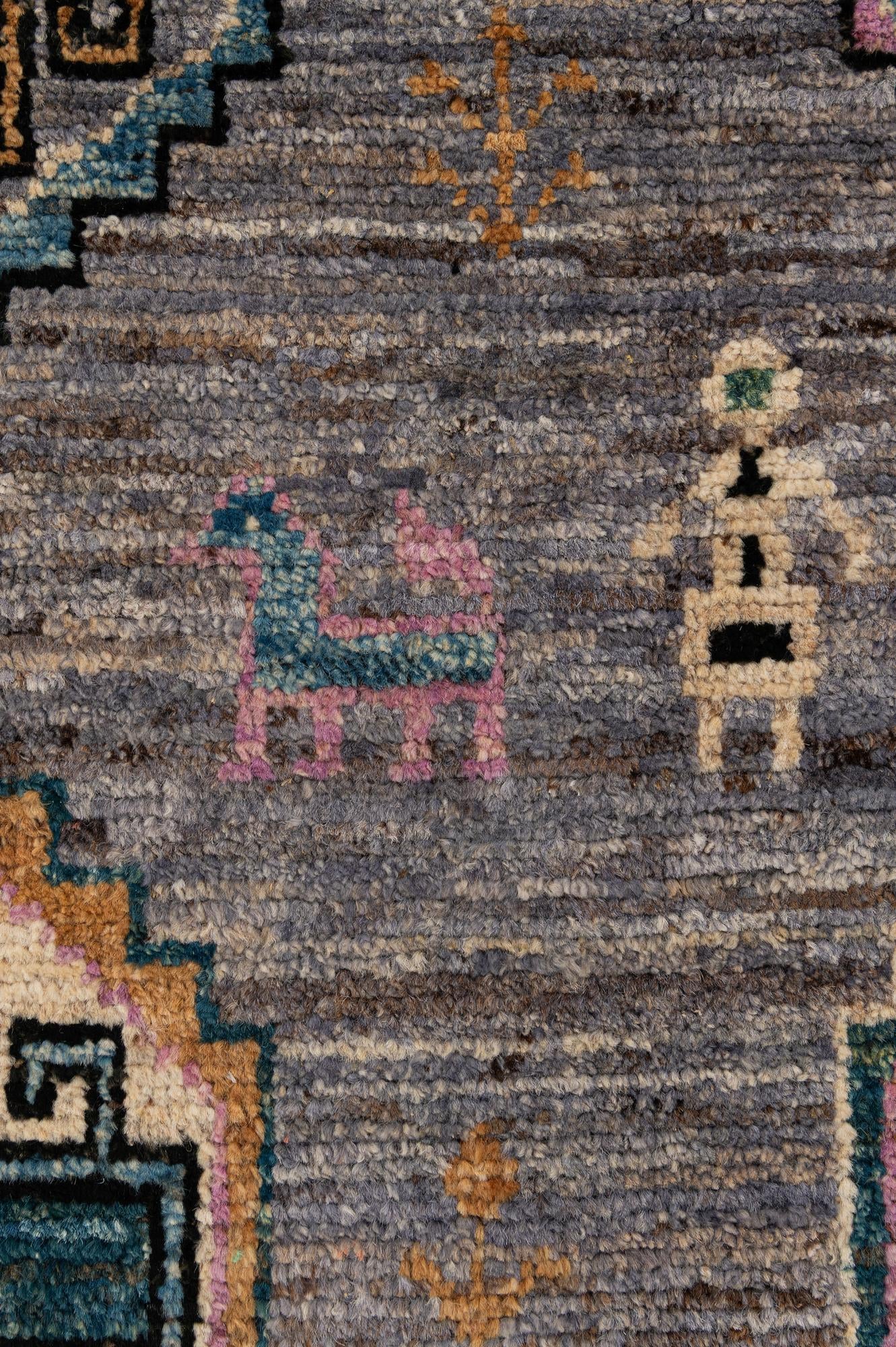 8' 1 x 9' 10 Hand Knotted Oushak Wool Rug