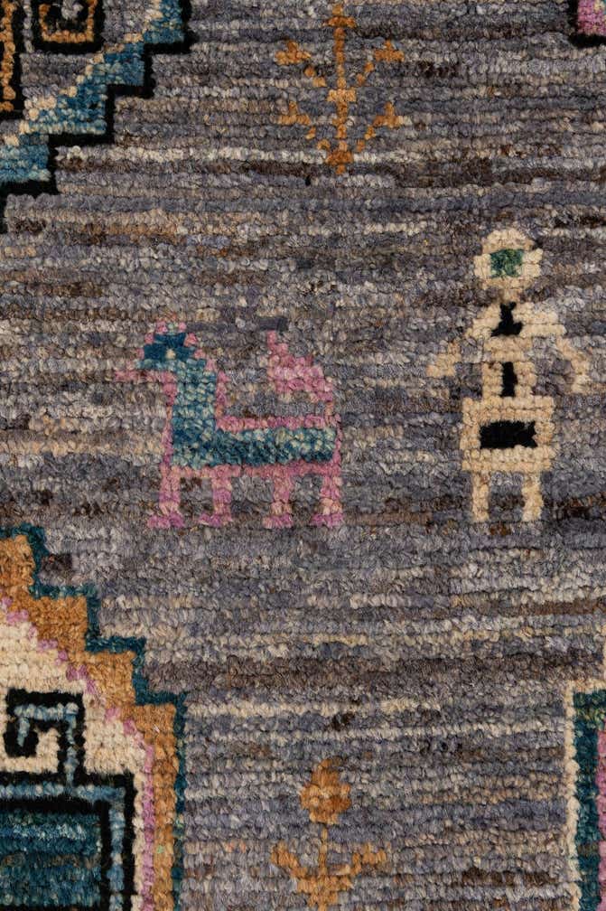 8' 1 x 9' 10 Hand Knotted Oushak Wool Rug