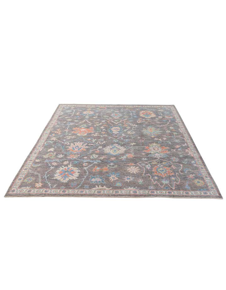 8' 1 x 10' Hand Knotted Oushak Wool Rug