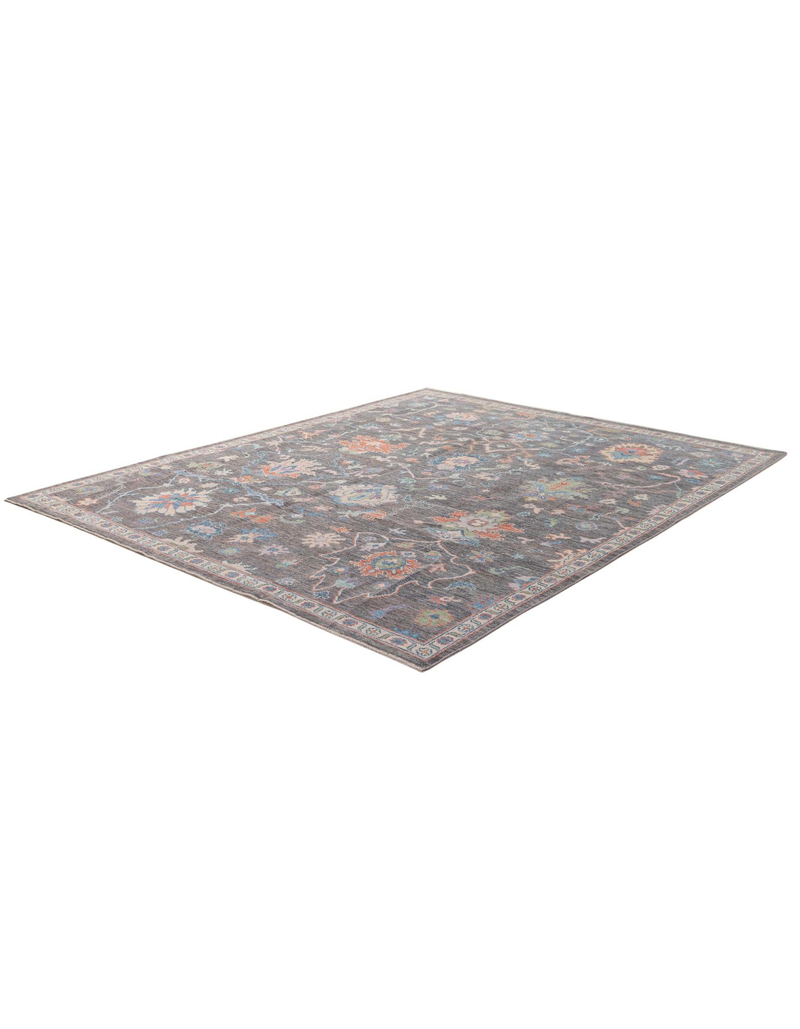 8' 1 x 10' Hand Knotted Oushak Wool Rug