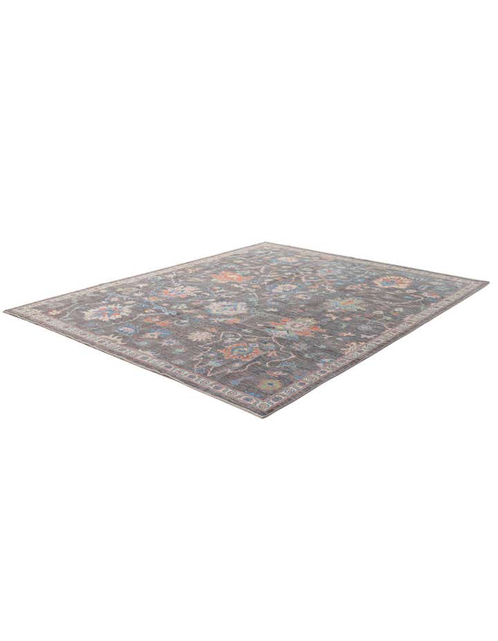 8' 1 x 10' Hand Knotted Oushak Wool Rug