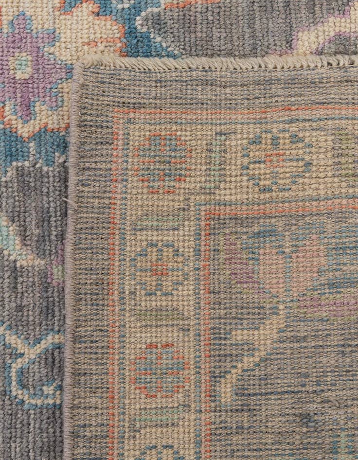 Detail image of 8' 1 x 10'  Hand Knotted Oushak Wool Rug