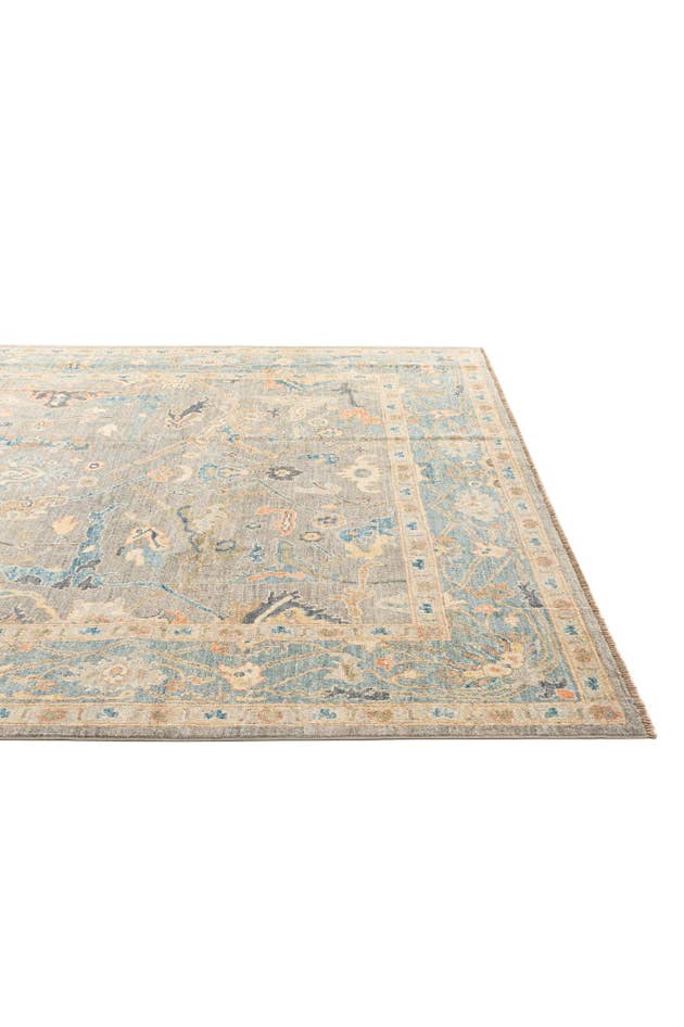Detail image of 8' 3 x 9' 10 Hand Knotted Oushak Wool Rug