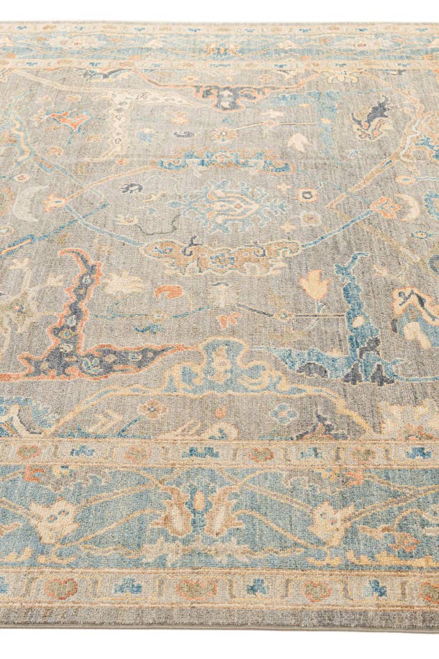 Detail image of 8' 3 x 9' 10 Hand Knotted Oushak Wool Rug