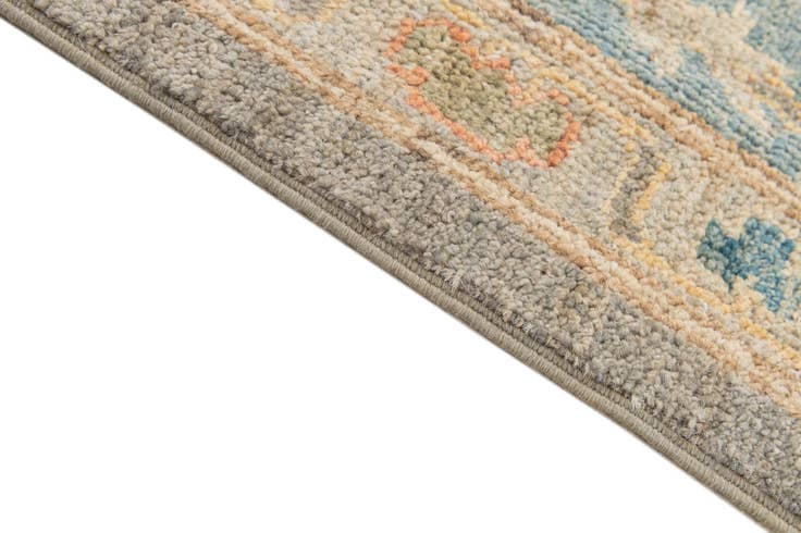 Detail image of 8' 3 x 9' 10 Hand Knotted Oushak Wool Rug