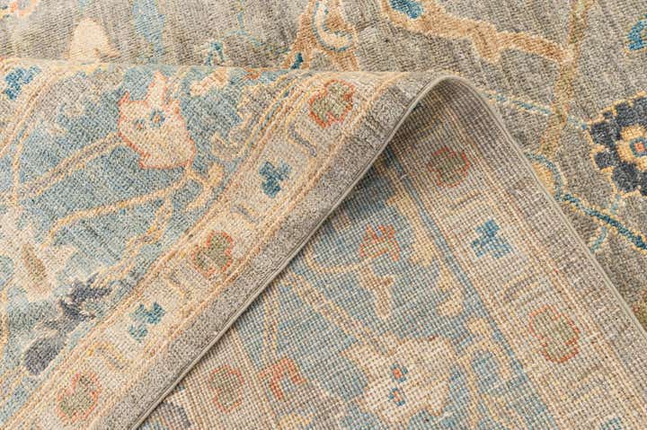 8' 3 x 9' 10 Hand Knotted Oushak Wool Rug