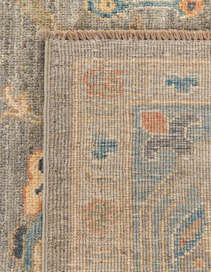 Detail image of 8' 3 x 9' 10  Hand Knotted Oushak Wool Rug