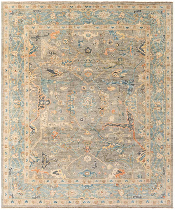 8' 3 x 9' 10 Hand Knotted Oushak Wool Rug