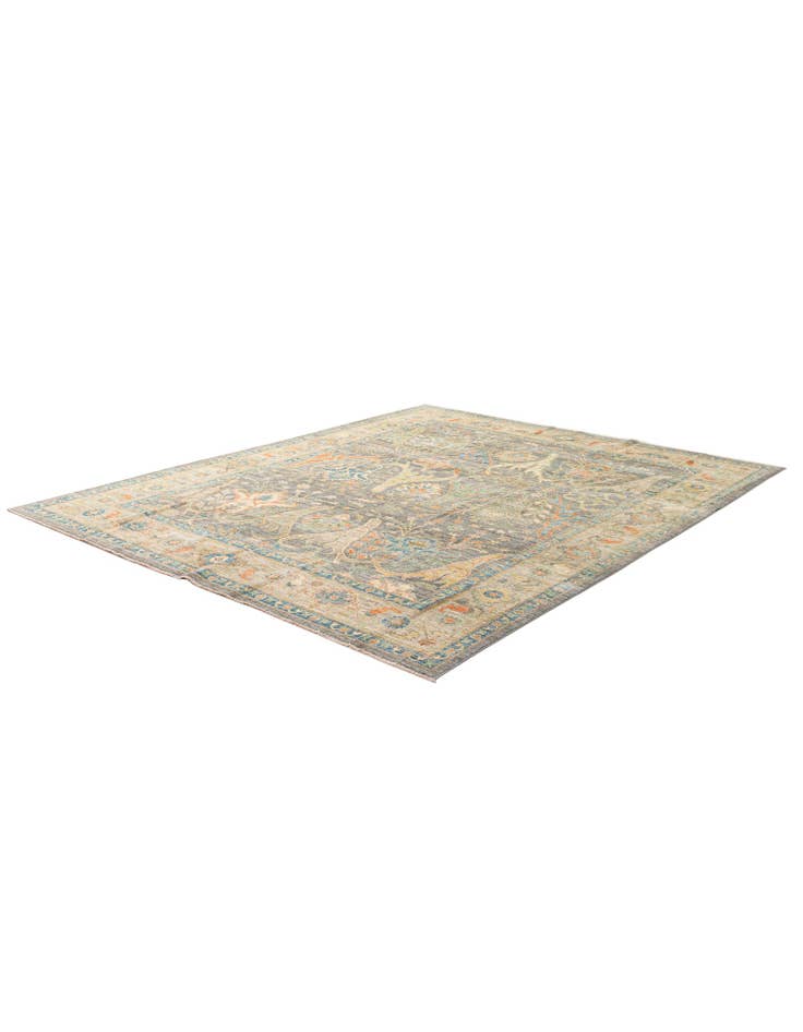 Detail image of 8' 2 x 9' 10 Hand Knotted Oushak Wool Rug