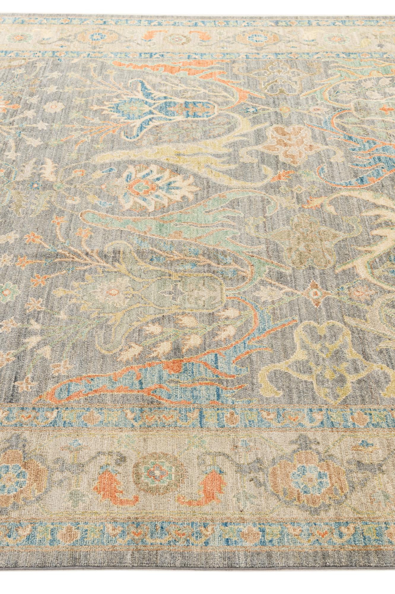 8' 2 x 9' 10 Hand Knotted Oushak Wool Rug