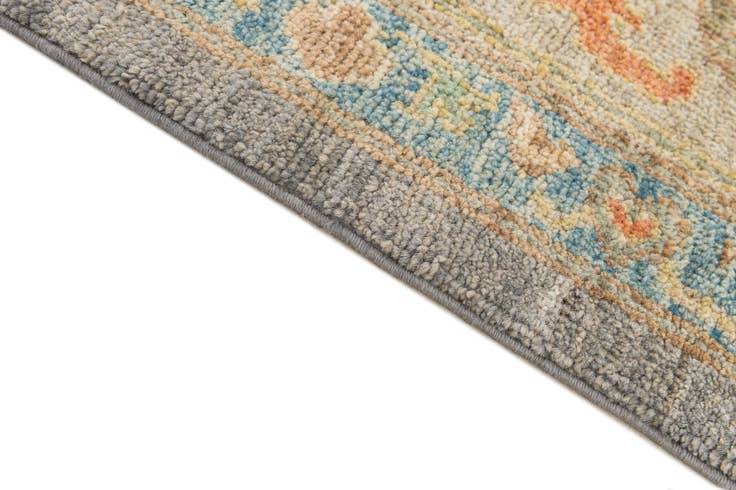 Detail image of 8' 2 x 9' 10 Hand Knotted Oushak Wool Rug