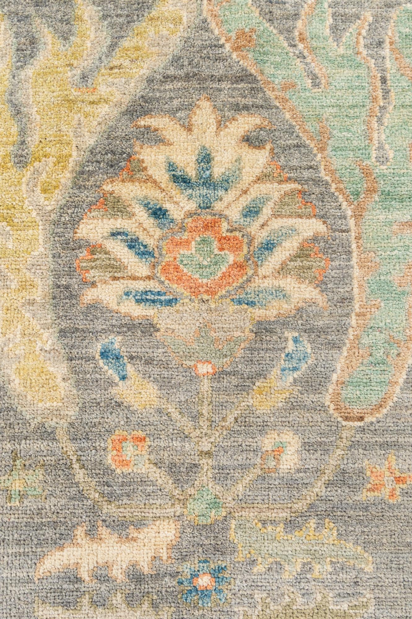 8' 2 x 9' 10 Hand Knotted Oushak Wool Rug