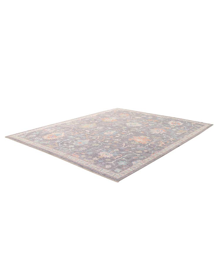 Detail image of 8' 5 x 10' 3 Hand Knotted Oushak Wool Rug