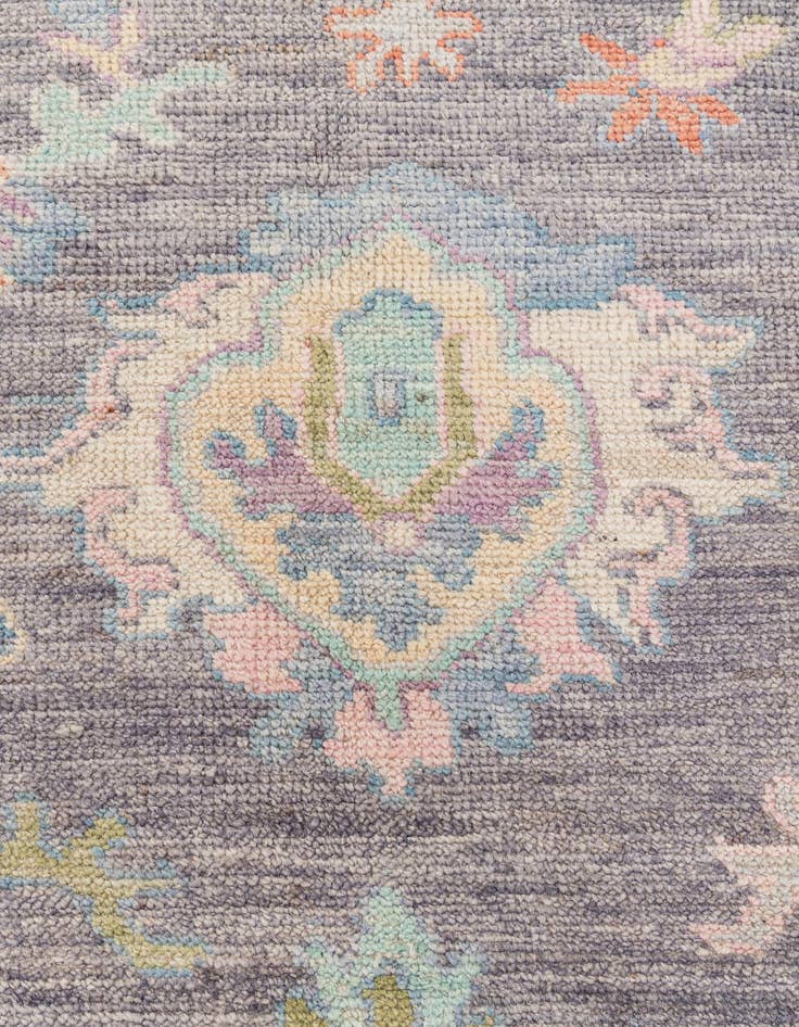 Detail image of 8' 5 x 10' 3  Hand Knotted Oushak Wool Rug