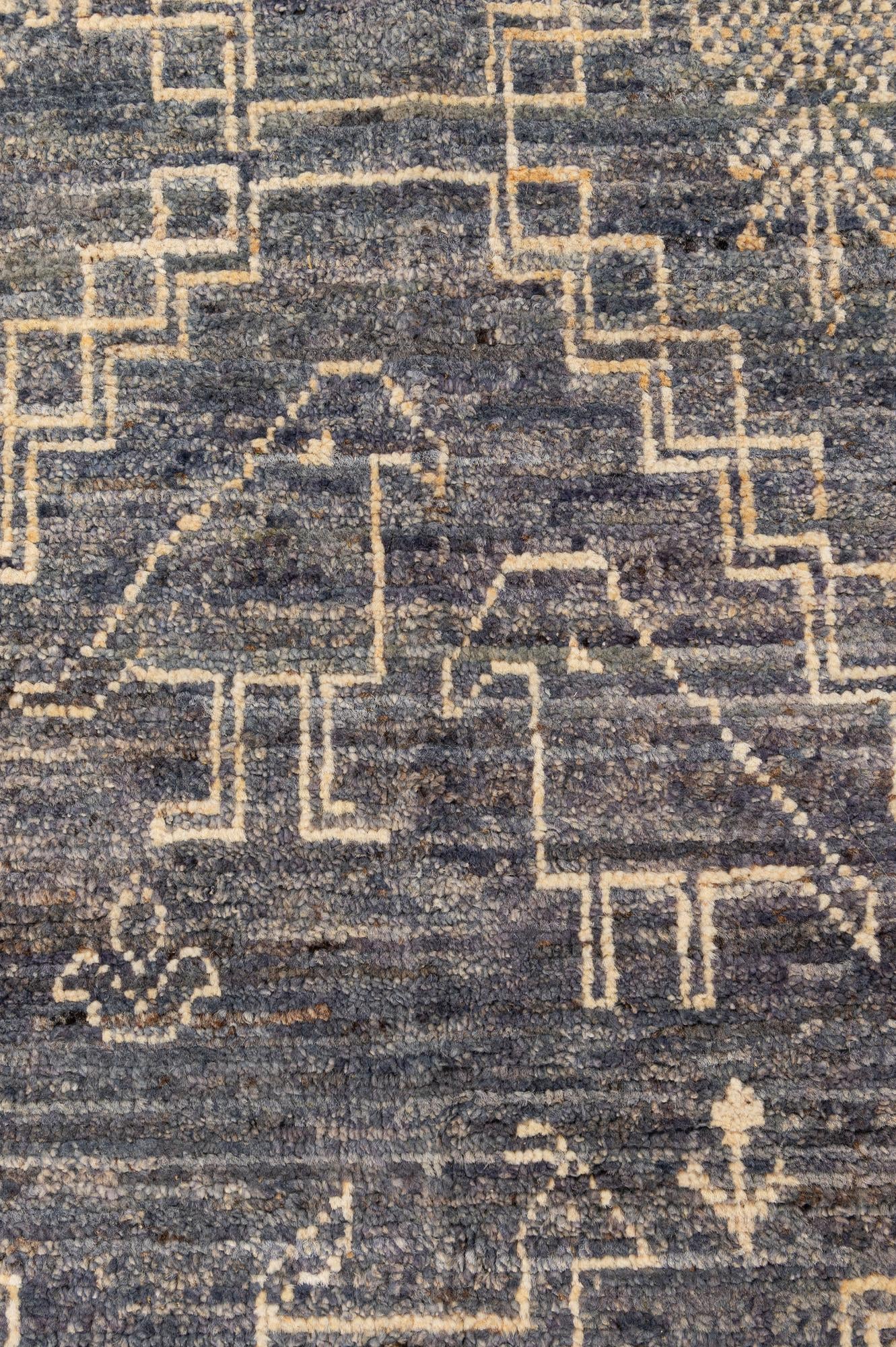 10' 2 x 14' 2 Hand Knotted Oushak Wool Rug