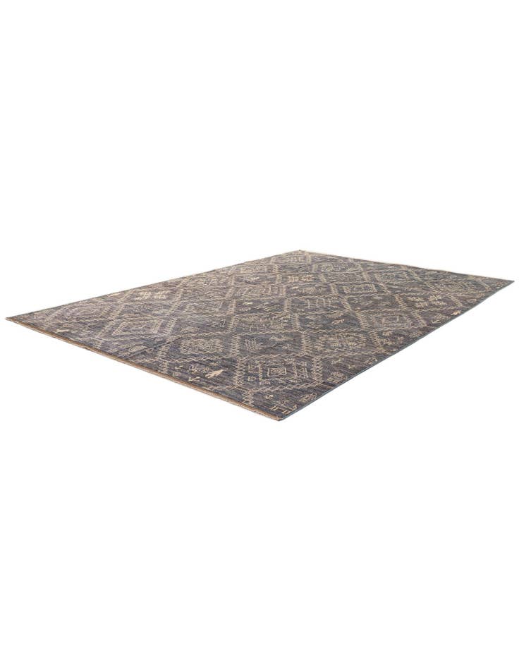 Detail image of 10' 2 x 14' 2 Hand Knotted Oushak Wool Rug