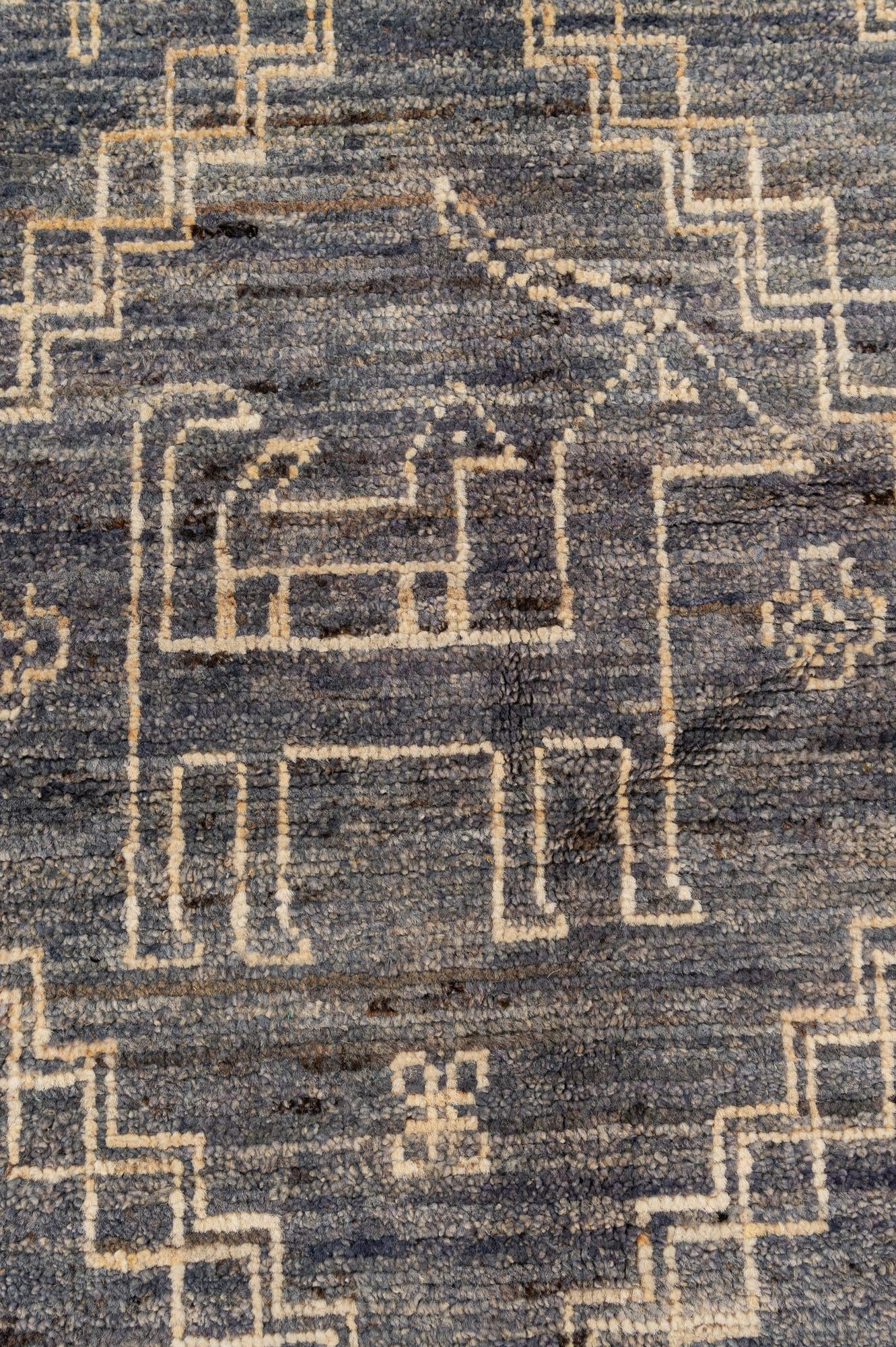 10' 2 x 14' 2 Hand Knotted Oushak Wool Rug