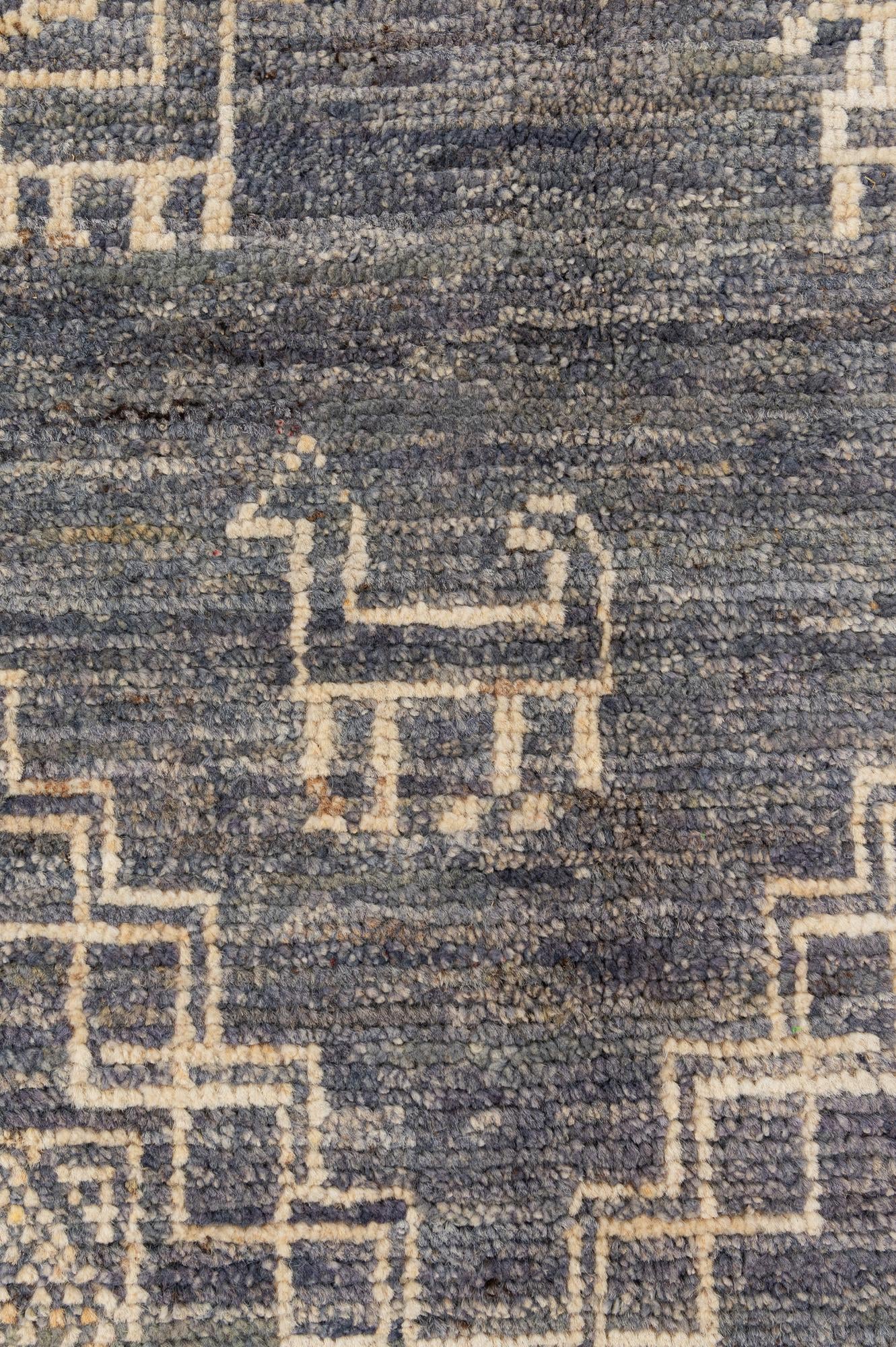 10' 2 x 14' 2 Hand Knotted Oushak Wool Rug