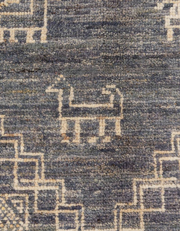Detail image of 10' 2 x 14' 2  Hand Knotted Oushak Wool Rug