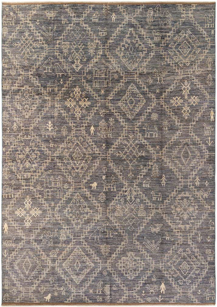10' 2 x 14' 2 Hand Knotted Oushak Wool Rug