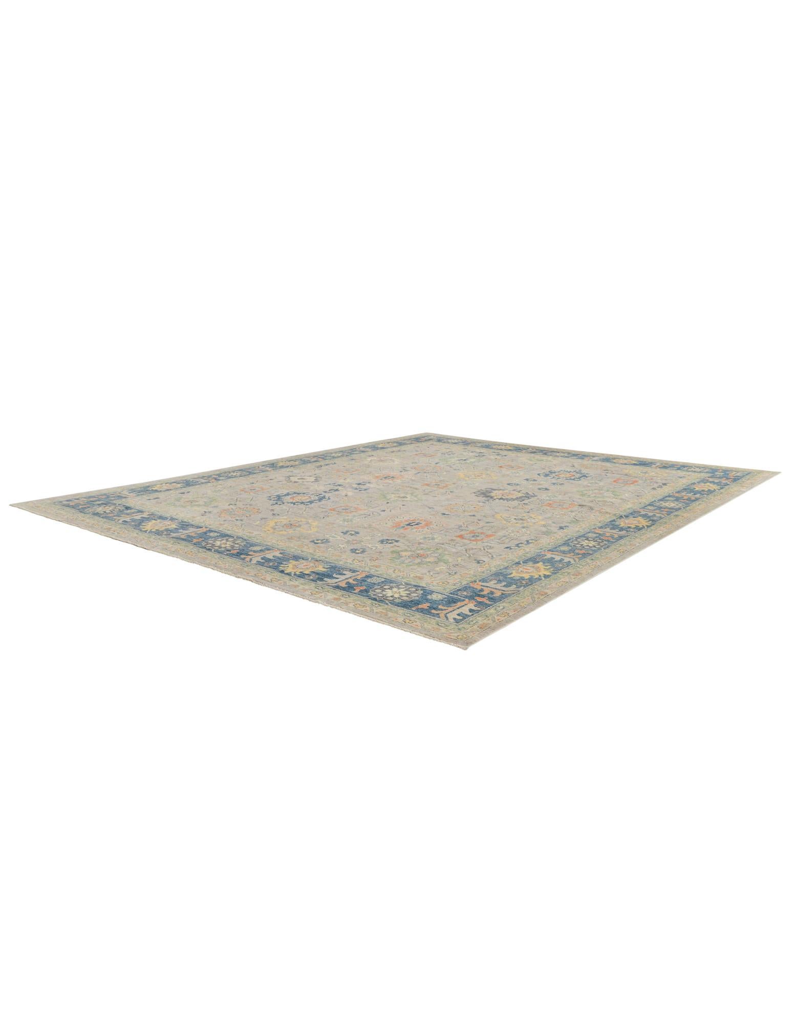 12' x 14' 9 Hand Knotted Oushak Wool Rug