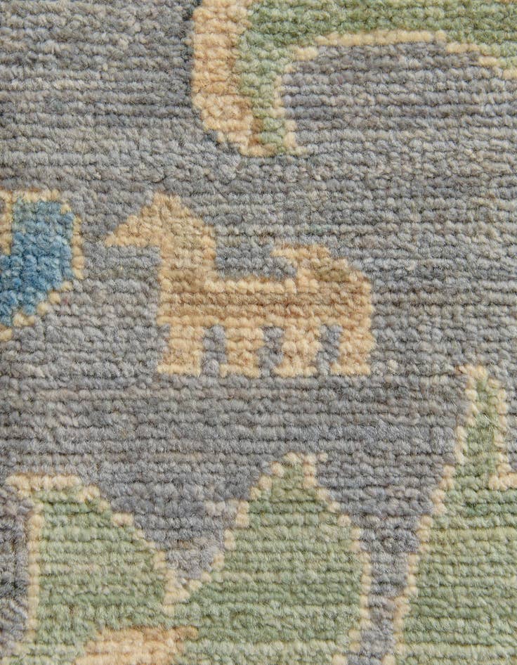 Detail image of 13' x 17' 9 Hand Knotted Oushak Wool Rug