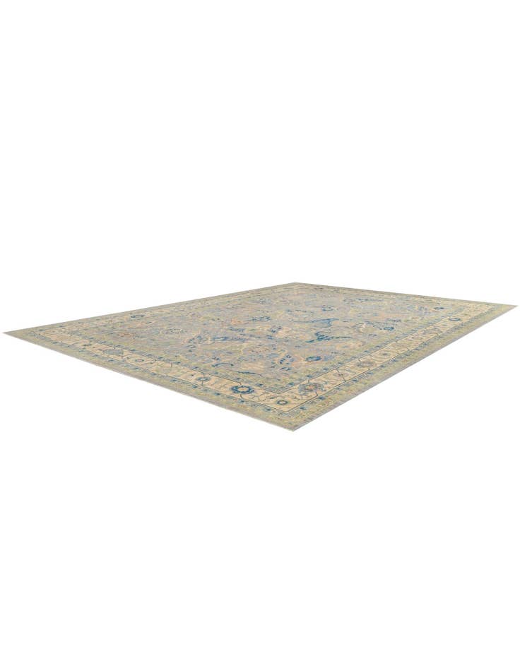 Detail image of 13' x 17' 9 Hand Knotted Oushak Wool Rug