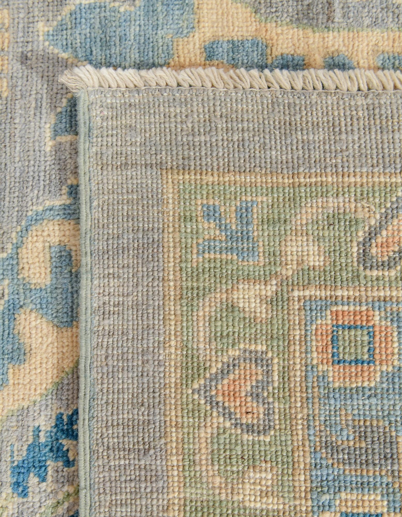 13' x 17' 9 Hand Knotted Oushak Wool Rug
