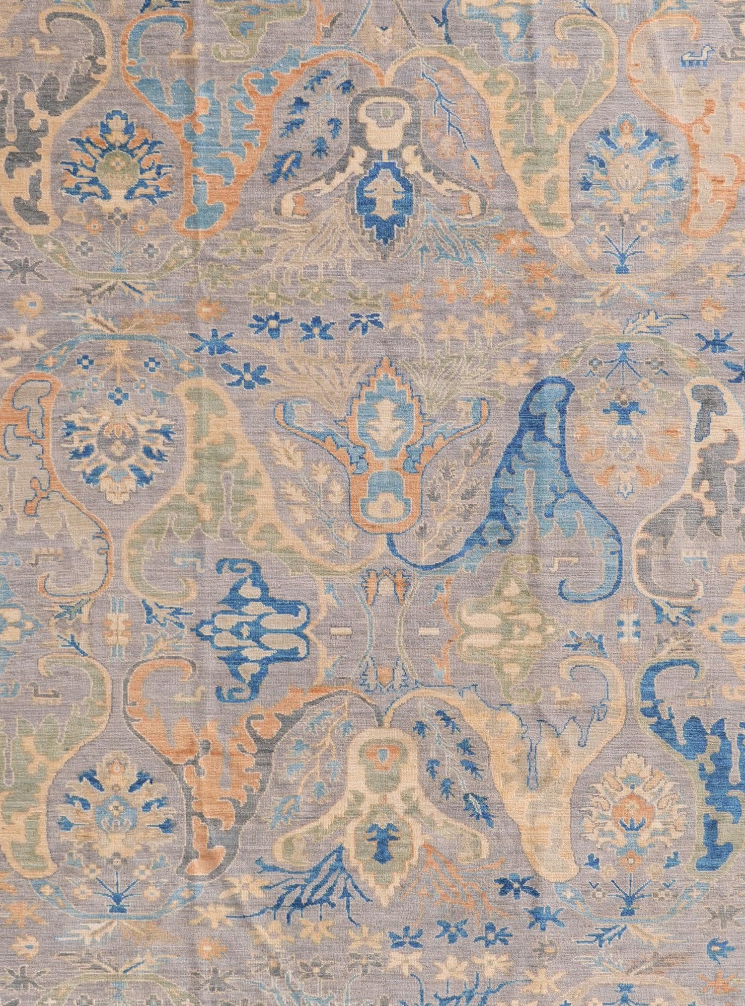 13' x 17' 9 Hand Knotted Oushak Wool Rug
