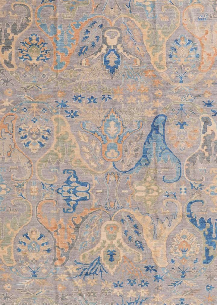 13' x 17' 9 Hand Knotted Oushak Wool Rug