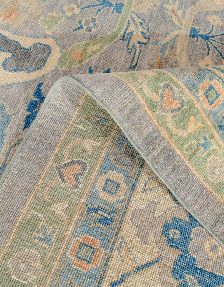 Detail image of 13' x 17' 9 Hand Knotted Oushak Wool Rug