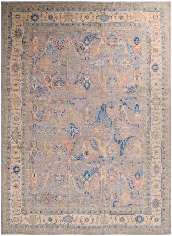 13' x 17' 9 Hand Knotted Oushak Wool Rug