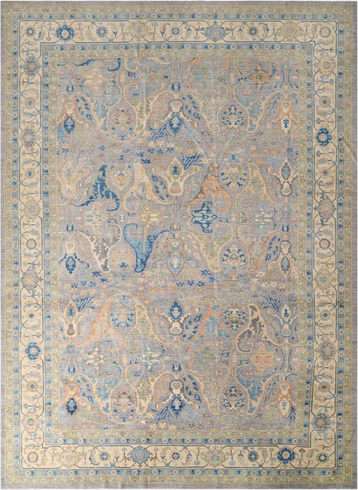 13' x 17' 9 Hand Knotted Oushak Wool Rug