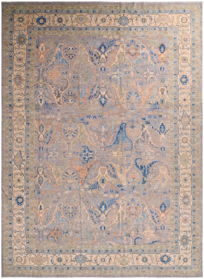 Detail image of 13' x 17' 9 Hand Knotted Oushak Wool Rug