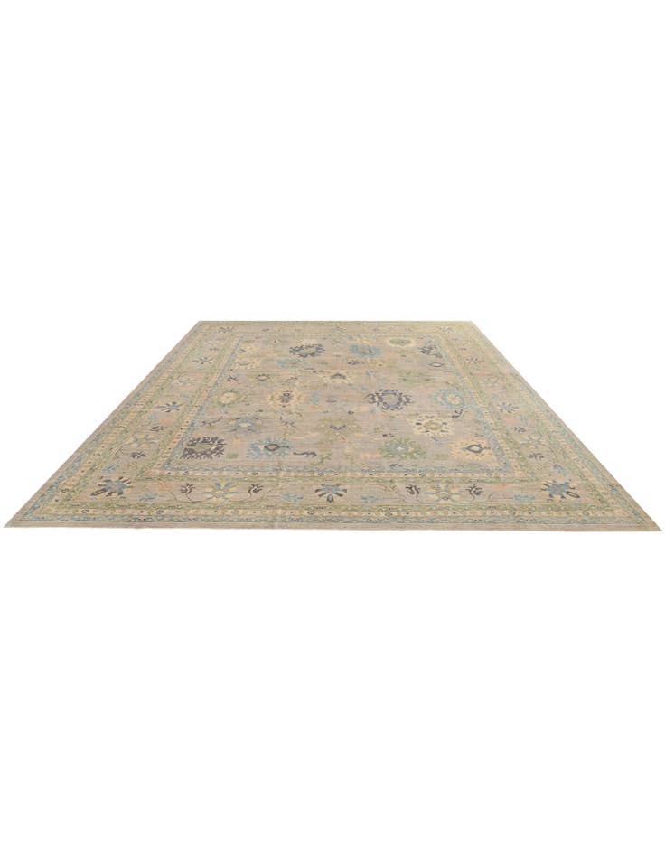 Detail image of 13' 3 x 16' 10 Hand Knotted Oushak Wool Rug