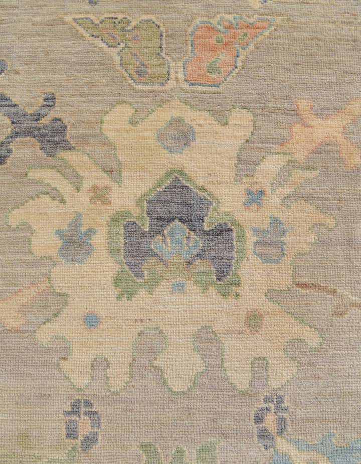 13' 3 x 16' 10 Hand Knotted Oushak Wool Rug