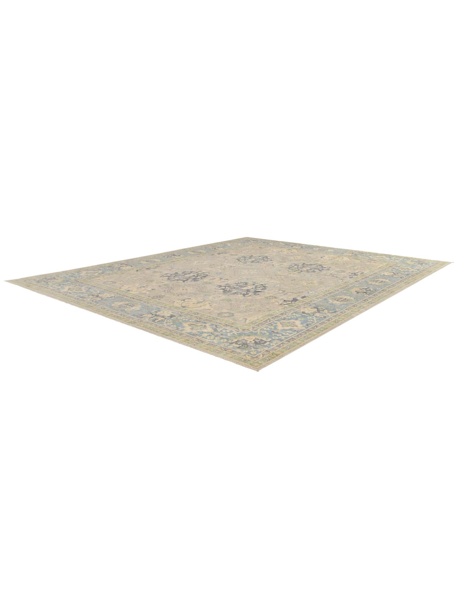 11' 11 x 14' 11 Hand Knotted Oushak Wool Rug