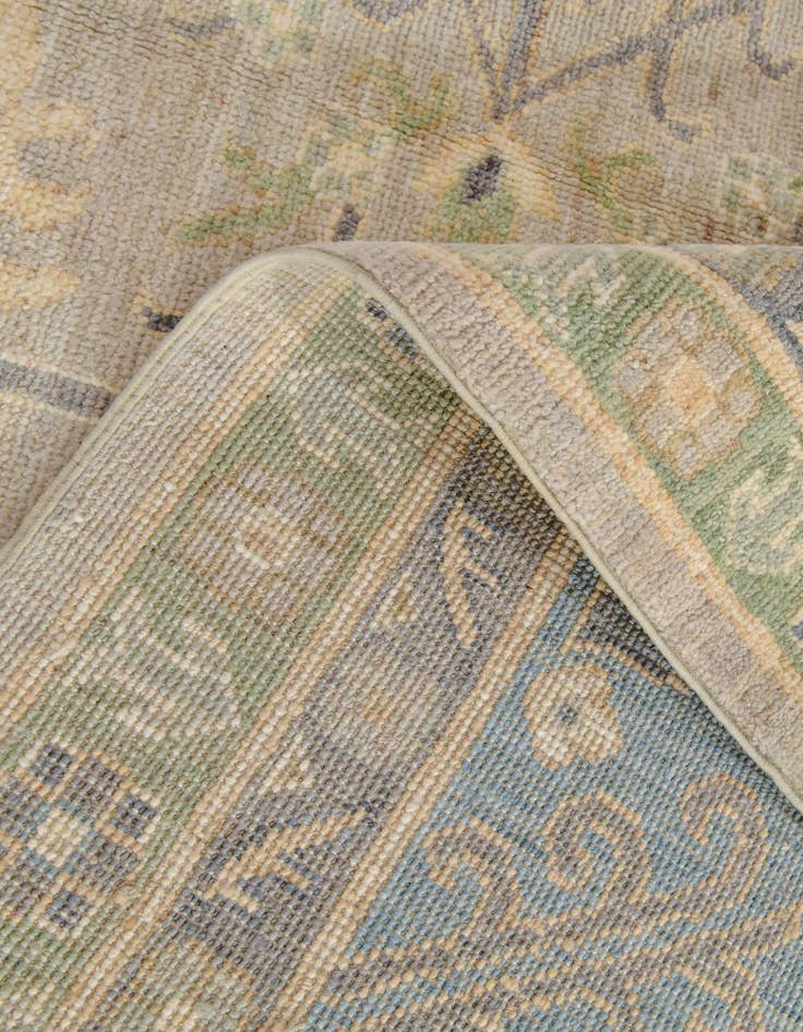 Detail image of 11' 11 x 14' 11 Hand Knotted Oushak Wool Rug