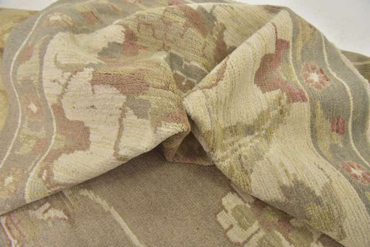 11' 5 x 15' 8 Hand Knotted Oushak Wool Rug
