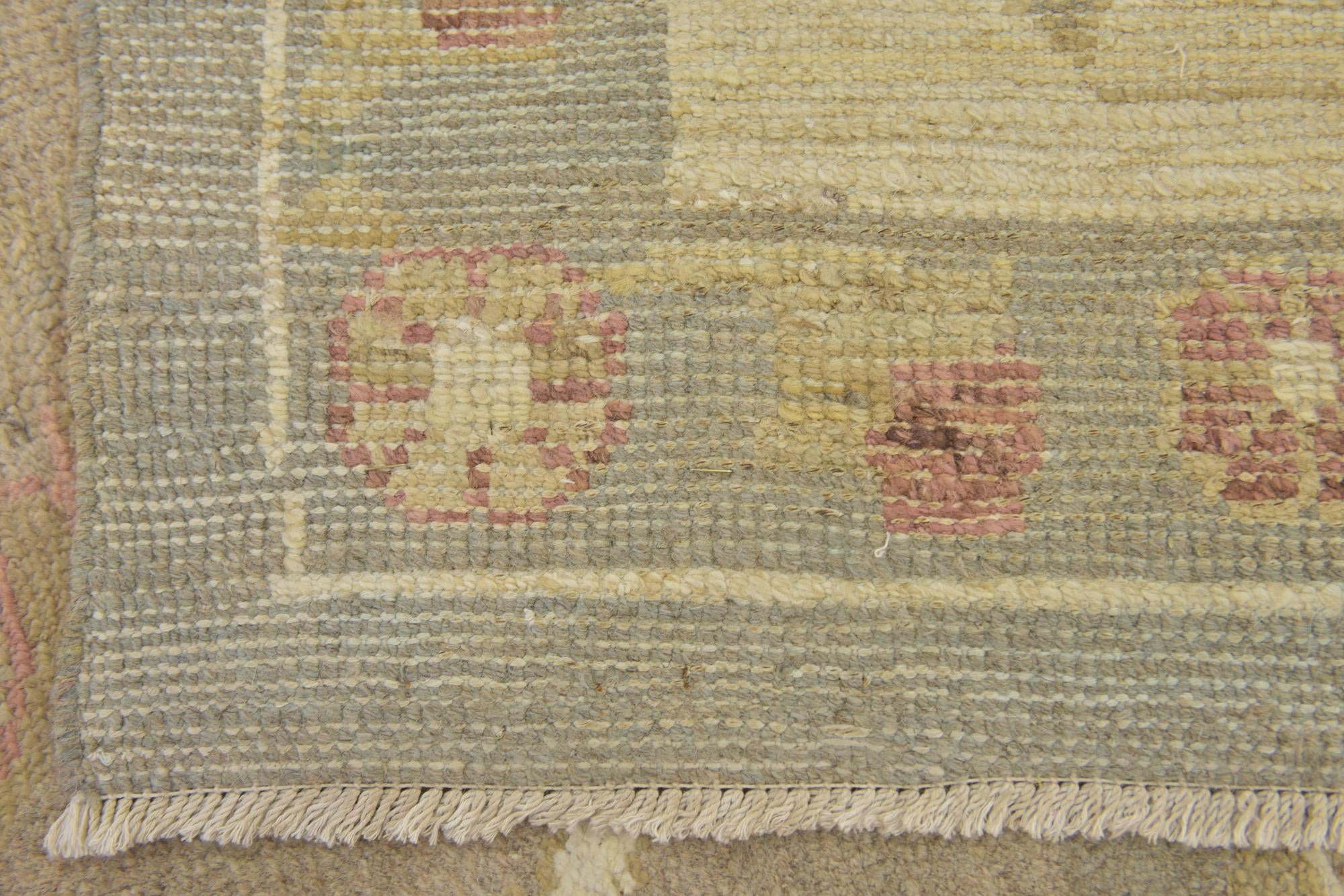 11' 5 x 15' 8 Hand Knotted Oushak Wool Rug