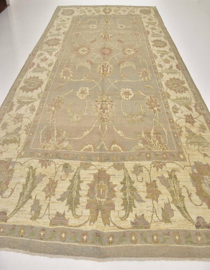 Detail image of 11' 5 x 15' 8 Hand Knotted Oushak Wool Rug