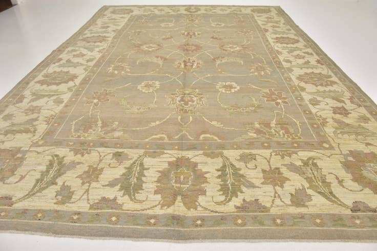 Detail image of 11' 5 x 15' 8 Hand Knotted Oushak Wool Rug