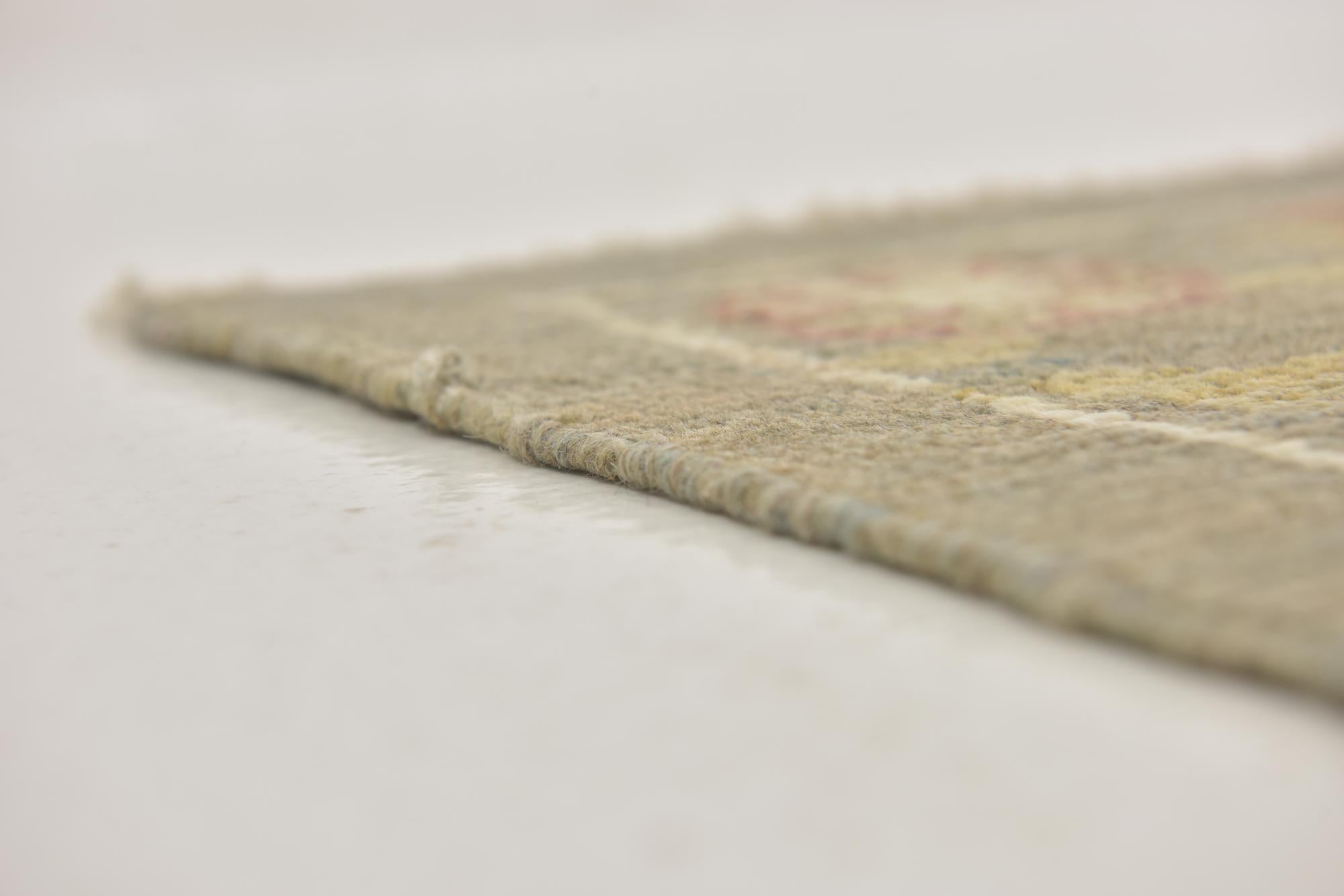 11' 5 x 15' 8 Hand Knotted Oushak Wool Rug
