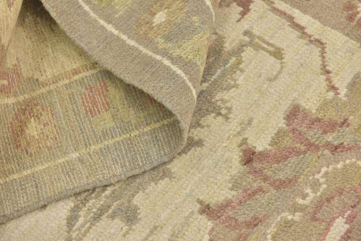 11' 5 x 15' 8 Hand Knotted Oushak Wool Rug