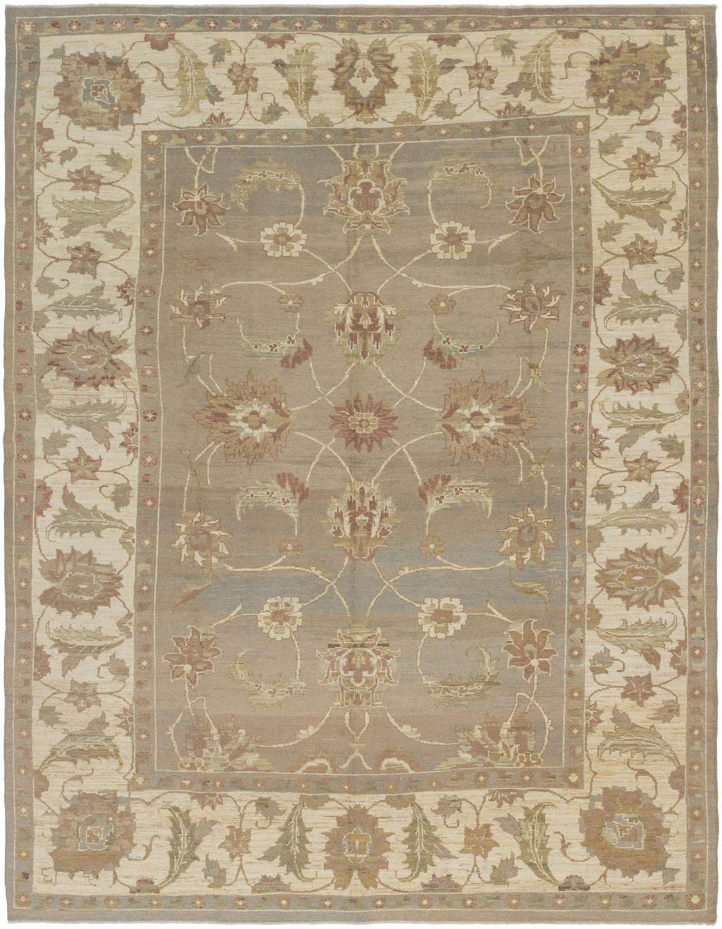 11' 5 x 15' 8 Hand Knotted Oushak Wool Rug