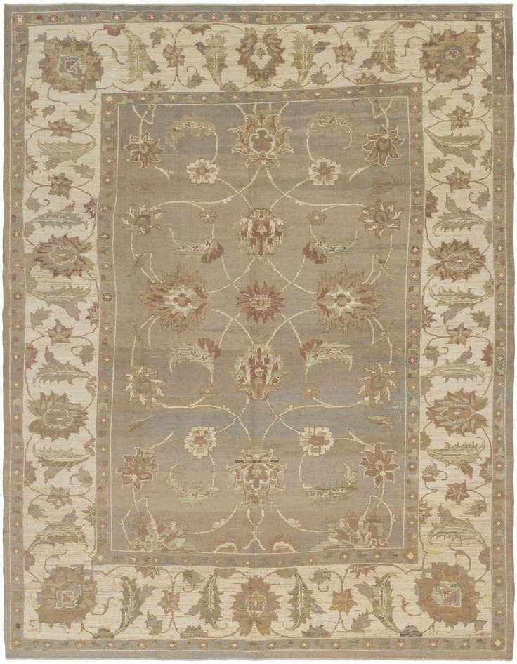 Detail image of 11' 5 x 15' 8 Hand Knotted Oushak Wool Rug