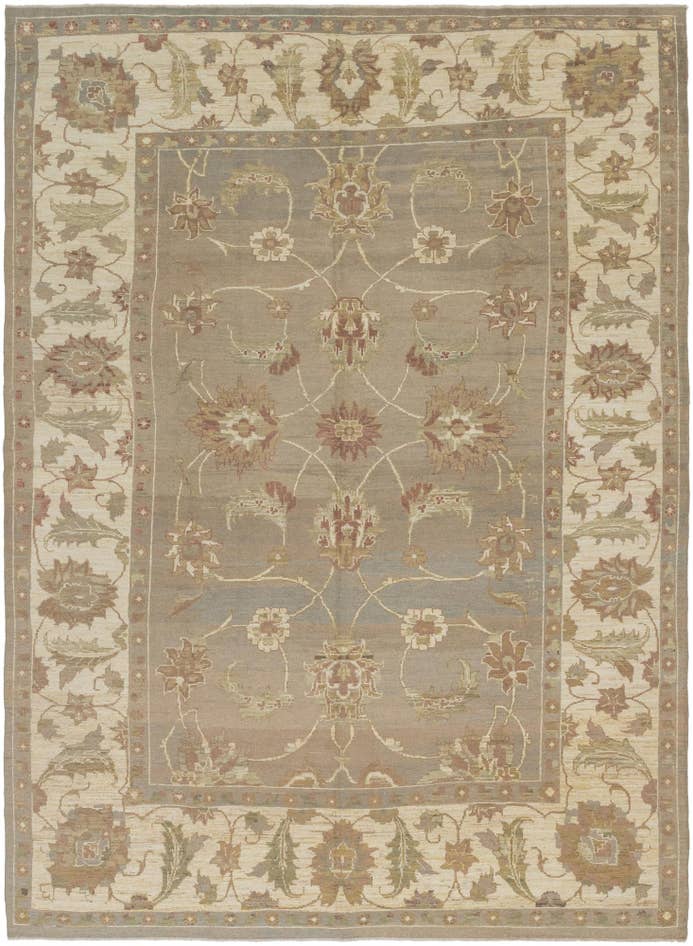 Detail image of 11' 5 x 15' 8 Hand Knotted Oushak Wool Rug
